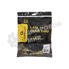 Патч-корд медный UTP Cablexpert PP10-10M/BK cat.5e, 10м, литой, многожильный, черный