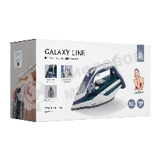 Утюг Galaxy Line GL 6138 бирюзовый, 3400 Вт, 80 г/мин, 240 г/мин, 450 мл