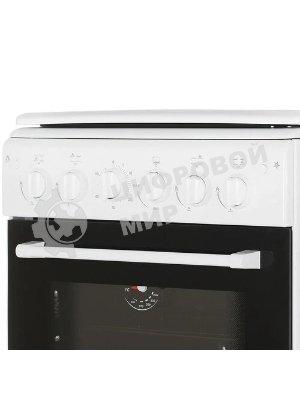 Плита газовая Cezaris ПГ 2150-10 белый, конфорок 4 шт, духовка 43 л, 51 см x 85 см x 55 см