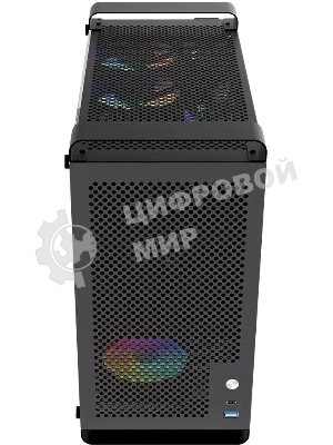 Компьютерный корпус Accord ACC-GCUB4 черный без БП mATX 1x92мм 1xUSB 3.0 1xUSB3.1 audio