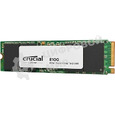 Накопитель SSD Crucial 2Tb E100 M.2 (PCIe 4x4, up to 5000/4000MBs, 3D NAND, NVMe, 100TbW, 22х80мм)