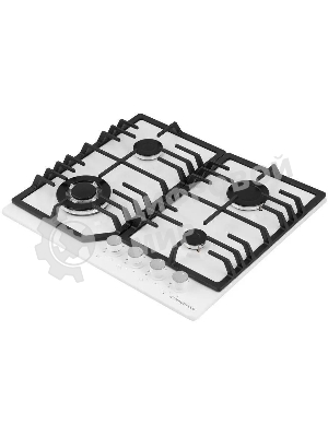 Газовая варочная панель Maunfeld EGHE.64.43CW/G, 4 конфорки, эмалированная сталь, белый