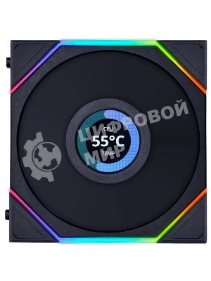 Корпусный вентилятор LIAN LI UNI FAN TL LCD (3pcs) G99.12TLLCD3B.00 черный 120мм 1900rpm 27db 7-pin