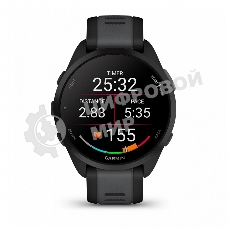 Смарт-часы Garmin Forerunner 165 черный, серый ремешок 43мм