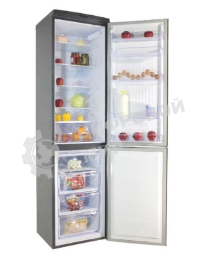 Холодильник DON R-299 G графит зеркальный двухкамерный 259/140л морозилка снизу