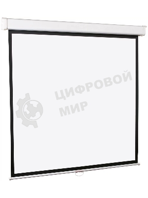Настенный экран Lumien Master Picture LMP-100120 177х180 см (рабочая область 98х172 см) Matte White FiberGlass (белый корпус) черн. кайма по периметру, возможность потолочн./настенного крепления, черн. кайма сверху 75 см 16:9