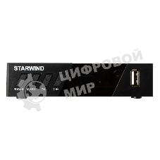 Приставка для цифрового ТВ Starwind CT-140 черный, DVB-T2, DVB-T, DVB-C, HDMI, USB 2.0 х2