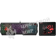 Комплект клавиатура+мышь A4Tech Bloody B1700 проводной, USB, 6000 DPI, чёрный