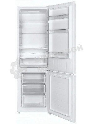 Холодильник Maunfeld MFF176SFW белый двухкамерный 187/75л морозилка снизу, ручная разморозка