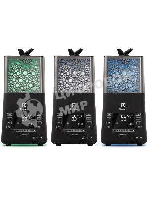 Увлажнитель воздуха Electrolux EHU-3810D черный, 50 м², 6.3 л, ионизация, гигростат