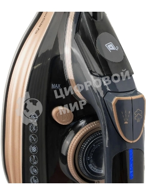 Утюг Galaxy Line GL 6143 синий, 3400 Вт, 80 г/мин, 240 г/мин, 300 мл