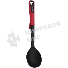 Ложка для первых/вторых блюд Rondell Craft RD-1870 черный/красный упак.: картонная подложка