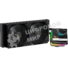Система охлаждения Ocypus Sigma L24 PRO BK IPS Display/черный/290W/All Intel/AMD AM*/Screws
