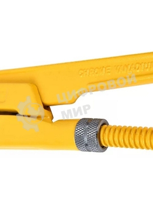 Трубный рычажный ключ №3 с прямыми губками Deli DL105167 560мм, раскрытие губок 0-67мм, сталь Cr-V