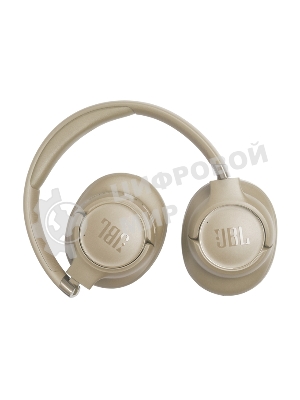 Беспроводные/проводные наушники JBL Tune 780NC бежевый, полноразмерные, Bluetooth + проводной, адаптивное шумоподавление