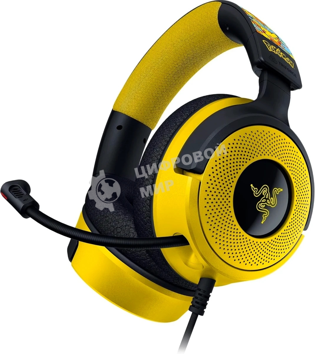 Гарнитура Razer Kraken V4 X Pokemon Kanto Starters Edition мультицвет, проводная, подсветка