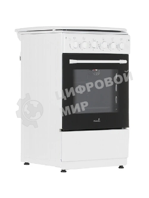 Плита газовая Cezaris ПГ 2150-10 белый, конфорок 4 шт, духовка 43 л, 51 см x 85 см x 55 см