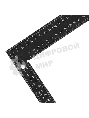 Угольник Denzel 200 х 300 мм, алюминиевый, лазерная гравировка