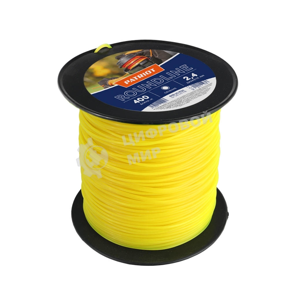 Леска Roundline D 2,4 мм L 400 м (круглая, желтая) 240-400-1