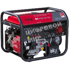 Генератор бензиновый FUBAG BS 8000 DA ES 641018 Мах мощность, (LTP), 9,5 кВА, Длительная мощность (COP), 7.5 кВт 25 бака л, объем 459 см, мощность 10,29/14 кВт/л.с., 230/400 В, 84 дБ (7 м), 102 Вес, кг