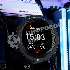 Система жидкостного охлаждения Thermalright Core Vision 360 (360mm, LED, Black, ARGB/Fans: 3x120mm, 72.37CFM, 27.7dBA, 2000RPM/Pump height 66mm, Rad thickness 27mm/S: 1700, 1200, 1851, 115X, 2011, 2066, AM5, AM4)