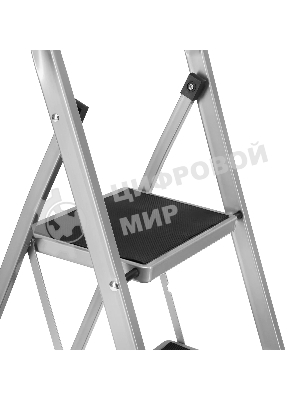 Стремянка стальная Сибртех, 5 широких ступеней 20х30 см с полимерным покрытием