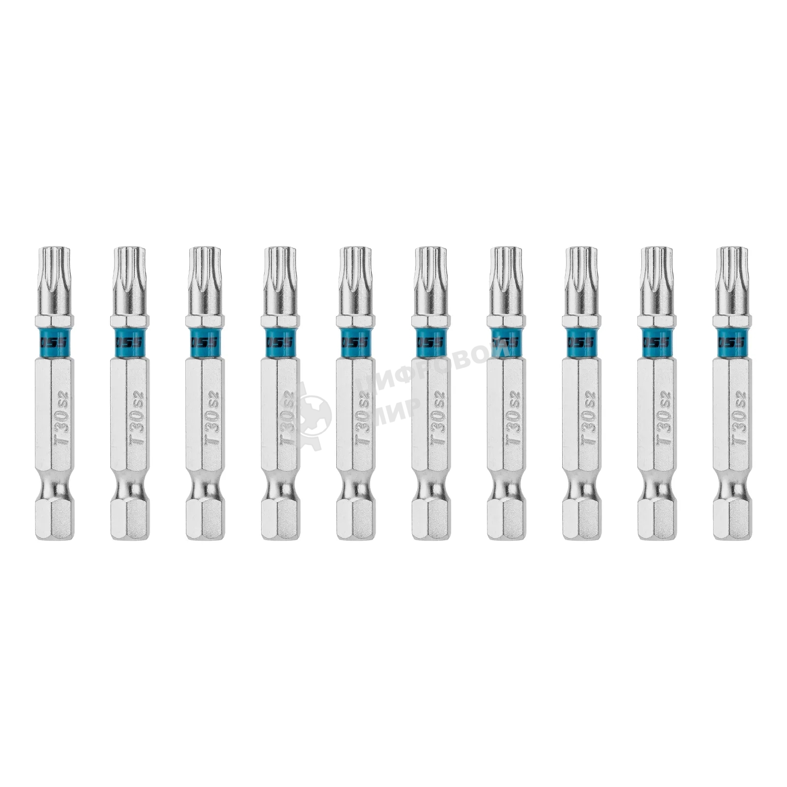 Бита Torx 30х50 мм, сталь S2, шестигр., 10 шт. Gross