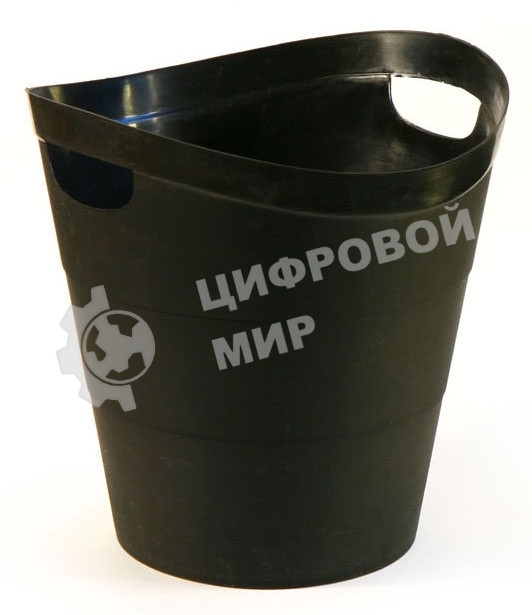 Корзина для бумаг Buro круглая 14 л. пластик черный