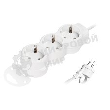 Удлинитель Smartbuy (SBE-16-3-1.5m-Z) 3 гн х 1,5 м белый