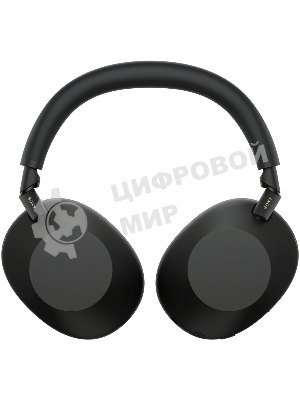 Беспроводные/проводные наушники Sony WH-1000XM6 черный, полноразмерные, Bluetooth + проводной, адаптивное активное шумоподавление, до 40 ч