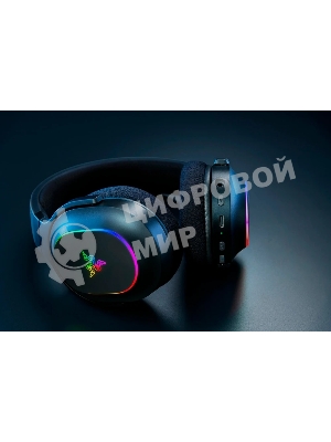 Гарнитура Razer Barracuda X Chroma чёрный, беспроводная, радиоканал, до 70 ч, съёмный микрофон, подсветка