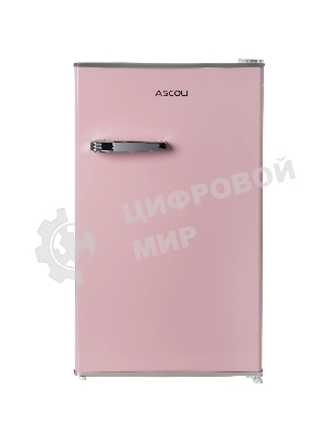 Холодильник Ascoli ADFRD90 розовый однокамерный 85/15л морозилка сверху