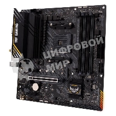 Материнская плата ASUS TUF GAMING A520M-PLUS WIFI, AM4, AMD A520, 4xDDR4, 4xSATA, 1xM.2, 1xPCIe 3.0 x16, 2xPCIe x1, 1xVGA, 1xHDMI, 1xDP, 1x 1Gb LAN, 2xUSB-A 3.2 Gen 1, 2xUSB-A 2.0, 3x3.5 мм, 7.1, mATX
