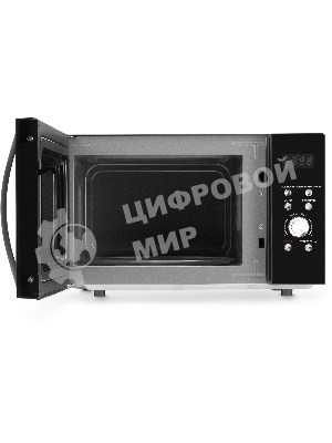 Микроволновая печь Hyundai HYM-D2078 черный/серебристый, 23 л, 800 Вт, переключатели - кнопки, поворотный механизм