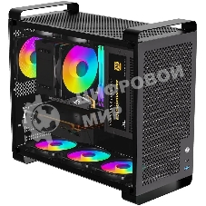 Компьютерный корпус Accord ACC-GCUB4 черный без БП mATX 1x92мм 1xUSB 3.0 1xUSB3.1 audio