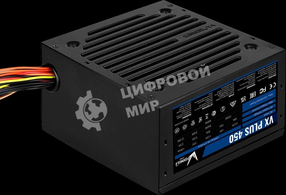 Блок питания Aerocool/Formula VX-450 PLUS, 450Вт, 120мм, черный