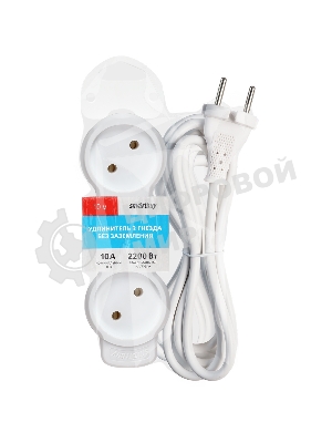 Удлинитель бытовой Smartbuy (SBE-10-3-10m-N) 3 гн х 10,0 м белый
