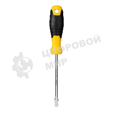 Отвертка шлицевая Deli DL6361251 6х125мм CR-V, Двухкомпонентная ручка. Хромированная