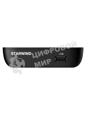 Приставка для цифрового ТВ Starwind CT-160 черный, DVB-T2, DVB-T, DVB-C, HDMI, USB 2.0 х2