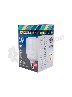 Лампа светодиодная Ergolux 14329 LED-HW-50W-E40-6K PRO 50Вт E27/E40 6500К 150-260В