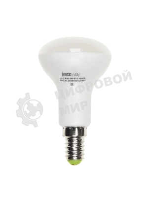 Лампа светодиодная JazzWay PLED-ECO-R50 5Вт 3000К теплый белый E14 400лм 220-240В