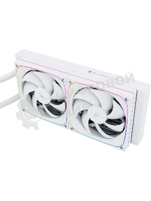 Система жидкостного охлаждения Thermalright Frozen Horizon 240 Digital (240мм, LED temp., White, ARGB/Fans: 2x120мм, 68.9CFM, 28.2dBA, 2000RPM/Pump height 53.2мм, Rad thickness 27мм/S: 1700, 1200, 1851, 115X, AM5, AM4)