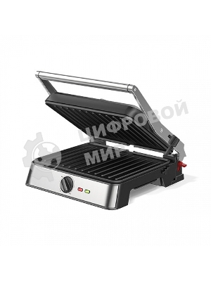 Гриль электрический BQ GR3007, черный/стальной