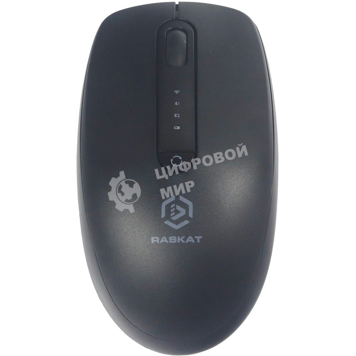 Мышь беспроводная Raskat M002WBR черный, 1600 dpi, радиоканал, Bluetooth, USB, кнопки - 4
