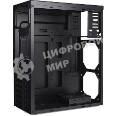 Компьютерный корпус CBR ATX Miditower J02, без БП, 1хUSB 3.0, 2хUSB 2.0, HD Audio+Mic, черный PCC-ATX-J02-WPSU