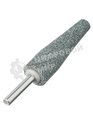 Шарошка абразивная Denzel конус удлиненный, для дрели (ПШМ), 19 x 60 мм, хвостовик d6 мм, 63С