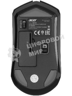 Комплект клавиатура+мышь Acer OKR120 беспроводной, USB, 1600 DPI, чёрный