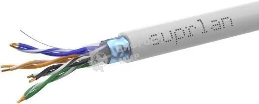 Кабель информационный Suprlan Median 01-1033-1, cat.5e FTP 4X2X24AWG PVC внутренний 305м, серый