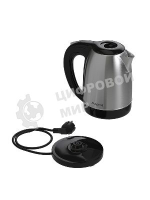 Чайник электрический Maxvi KE1721S silver-black