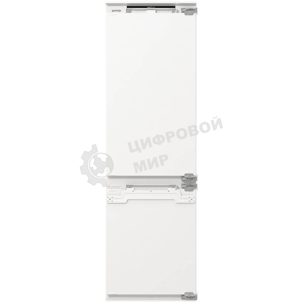 Встраиваемый холодильник Gorenje NRKI517142, полезный объем 243 л, электронное управление, цифровой дисплей, автоматическое размораживание No Frost, быстрое замораживание, интенсивное охлаждение, зона свежести с контролем влажности, слайдерное крепление, энергоэффективность А+